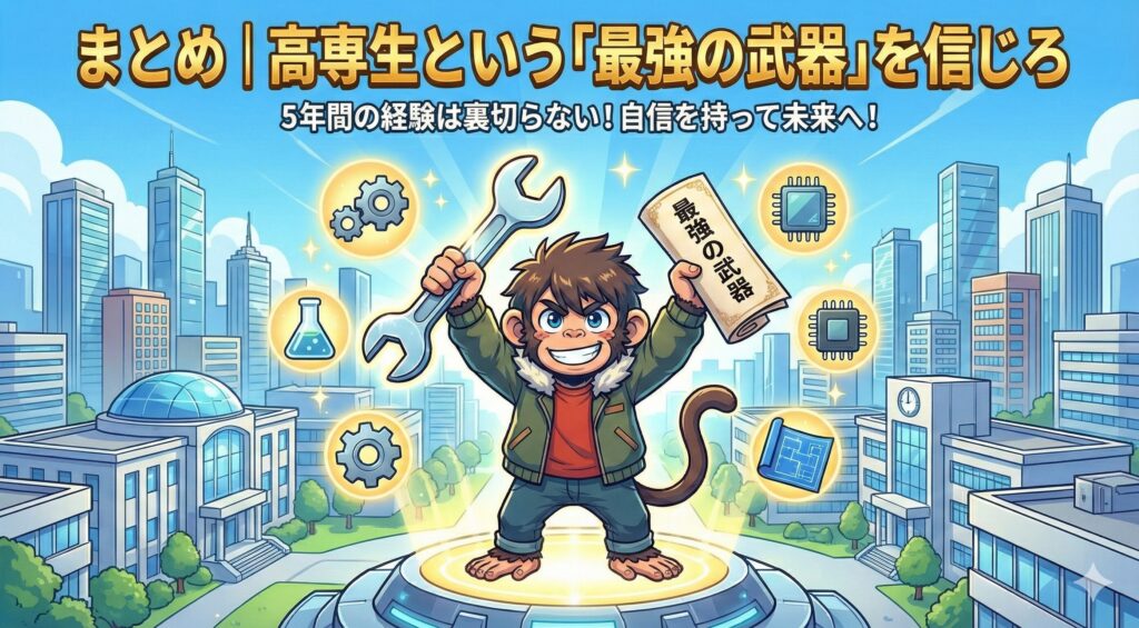 まとめ｜高専生という「最強の武器」を信じろ