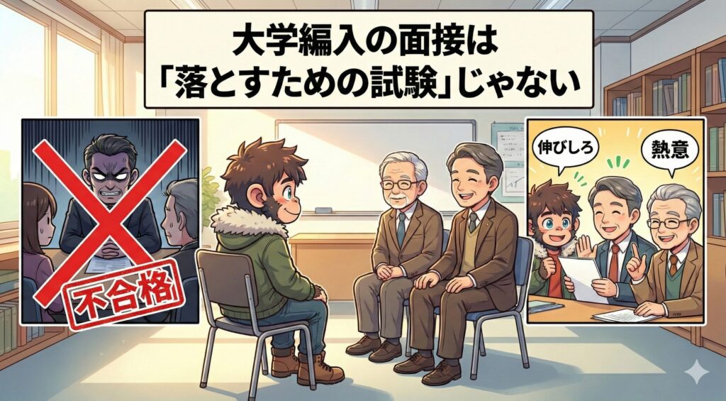 大学編入の面接は「落とすための試験」じゃない